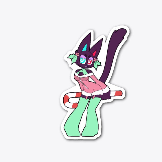Candycane Kitty | Premium Unisex T-Shirt, Trending Graphic Tee