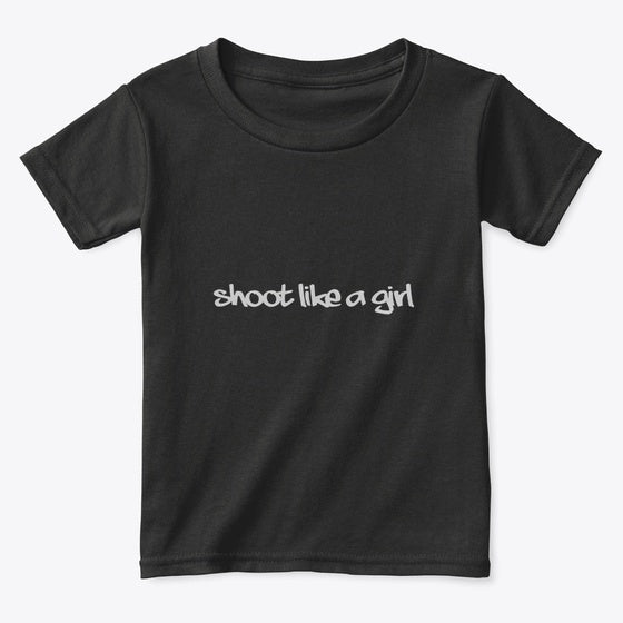 Shoot Like a Girl Classics | Premium Unisex T-Shirt, Trending Graphic Tee