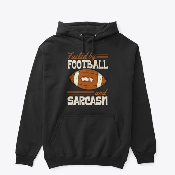 Fueled By Football And Sarcasm | Premium Unisex T-Shirt, Trending Graphic Tee