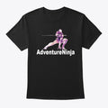 AdventureNinja Music Black Tee | Anime Graphic T-Shirt for Men Women