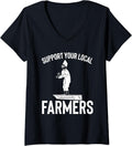 Womens Support Local Farmers Aura Rowboat Kid V