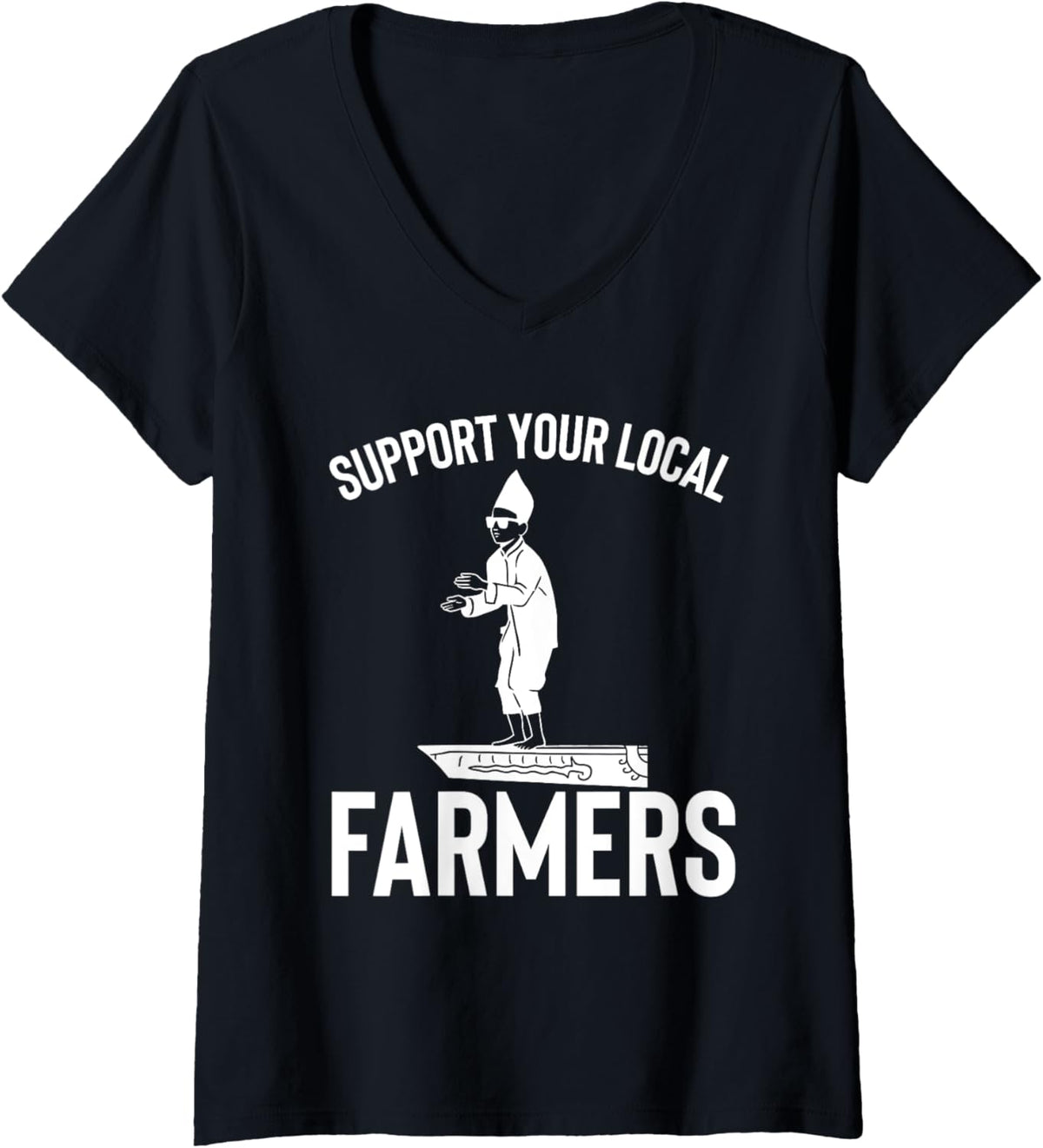 Womens Support Local Farmers Aura Rowboat Kid V