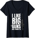 Womens I Like Big Guns Sniper Rifle 50 Cal Gun Rights Usa