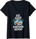 Womens Pontooning Boat Captain Quotes Boating Pantoon V