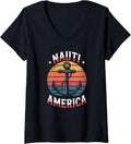 Womens Nauti America Funny Nautical Retro Usa Boating