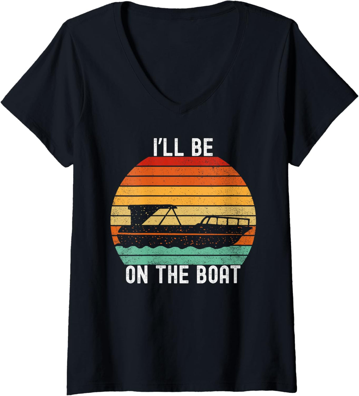Womens I Ll Be On Boat Funny Boating