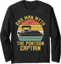 Dad Man Myth Pontoon Captain Funny Pontoon Boat