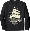 Salty Pirate Women Kids Nautical Boat Captain Long