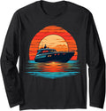 Motor Boat Yacht Cruise Summer Boating Long Sleeve