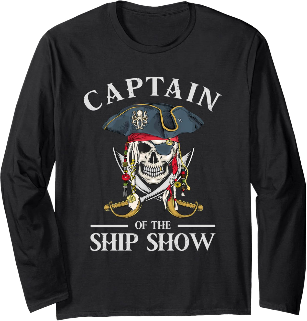 Pirate Design Captain Ship Show Boater Boating Captain