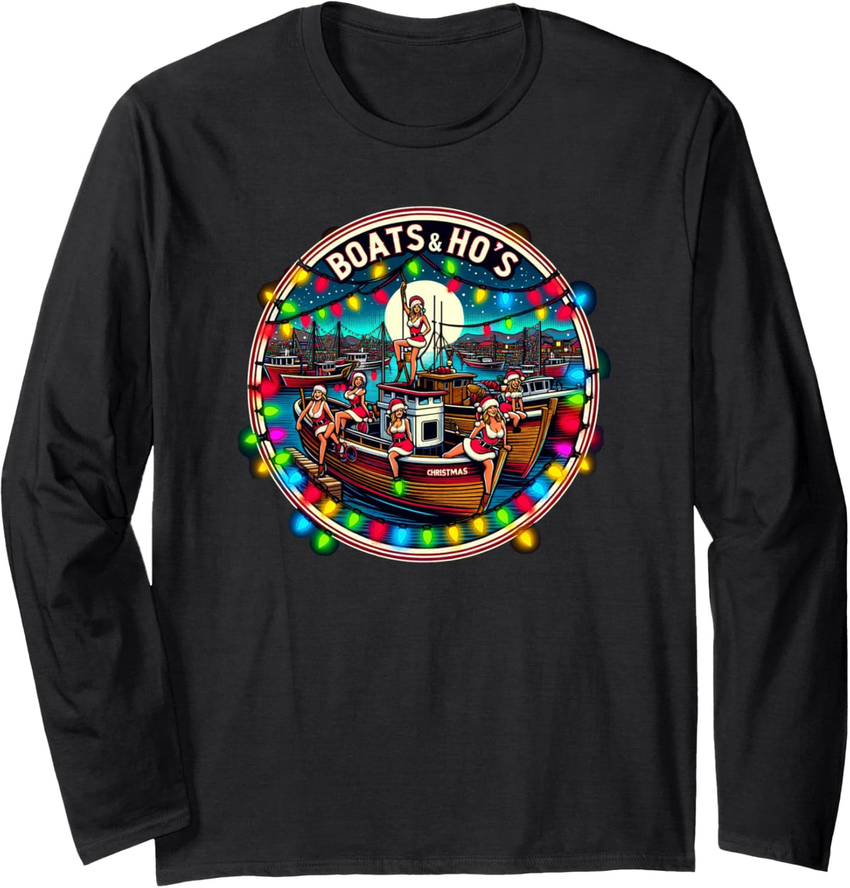 Boats Hoes Vintage Santa Funny Boats Ho S