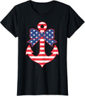 Patriotic Anchor American Flag Bow 4Th Of July