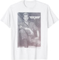Top Gun Lt Tom Iceman Kazansky Black White Poster