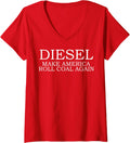 Womens Diesel Make America Roll Coal Again T