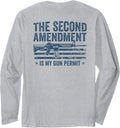2Nd Amendment Is My Gun Permit Pro Gun Rights On Back Long