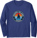 Padre Island Texas Tx Vintage Sailboat Retro 70S