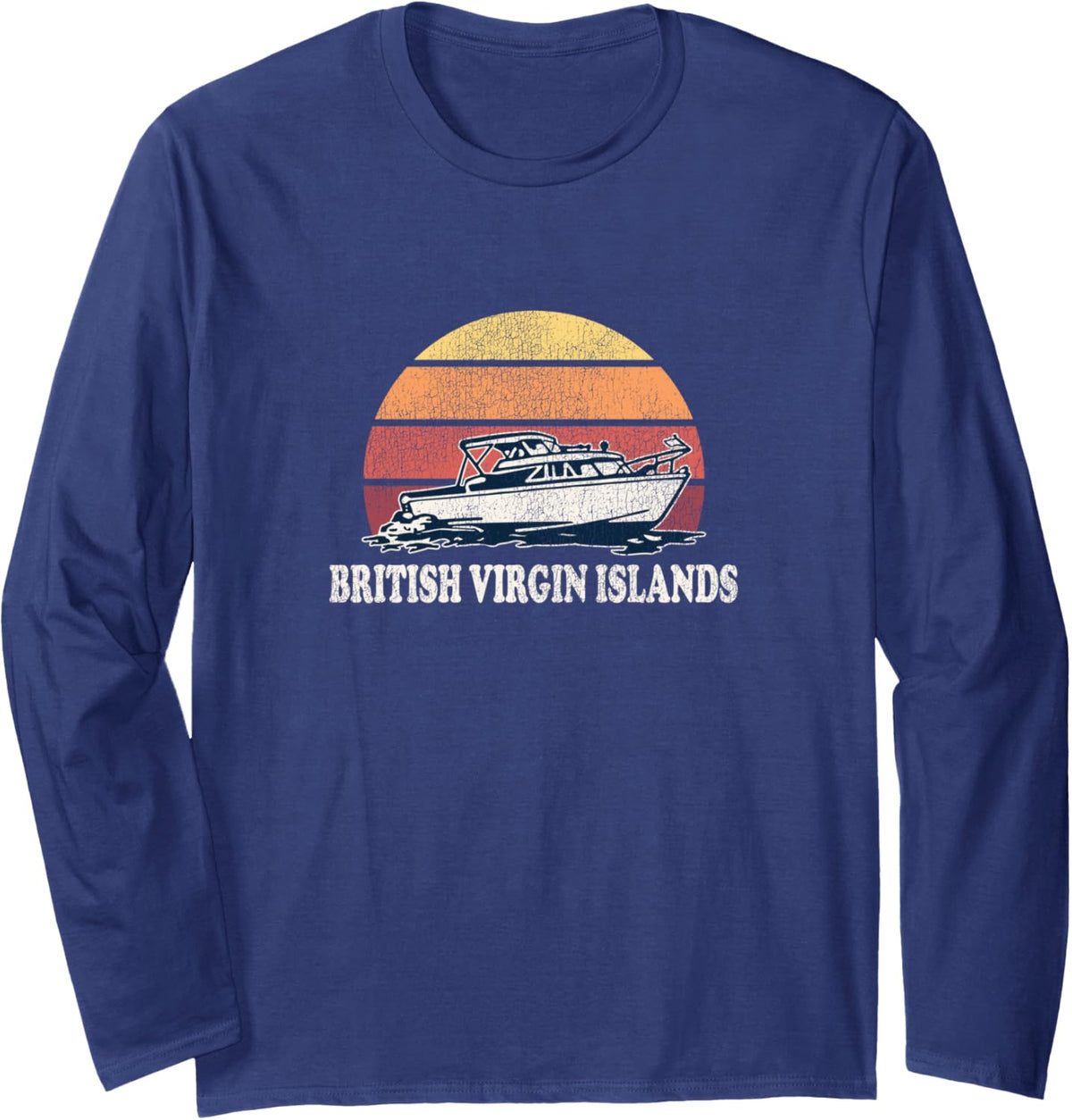 British Virgin Islands Vintage Boating 70S Retro Boat
