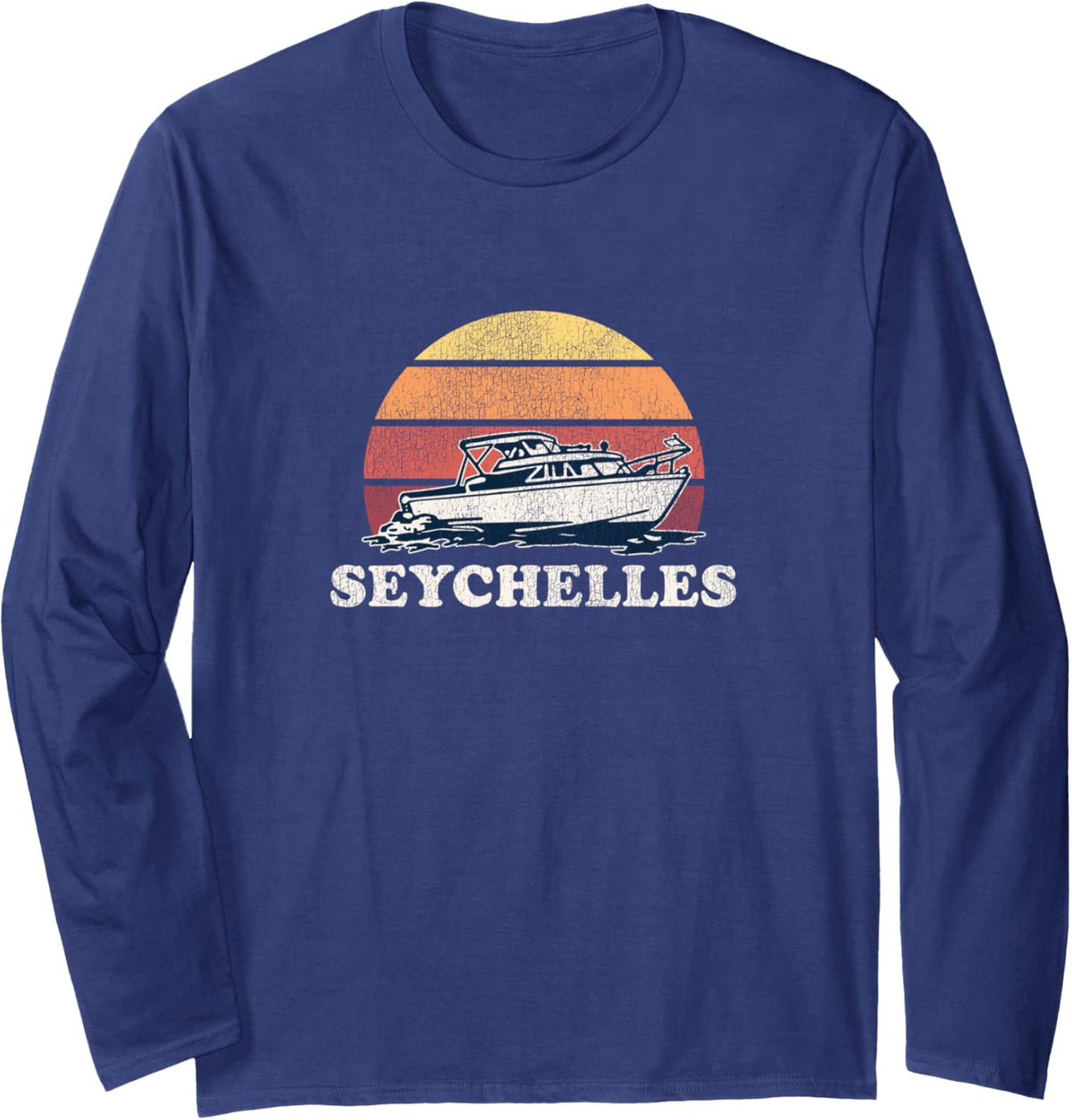 Seychelles Vintage Boating 70S Retro Boat Design Long