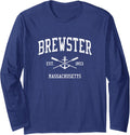 Brewster Ma Vintage Crossed Oars Boat Anchor Sports