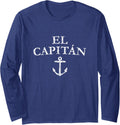 El Capitan Captain Anchor Boat Sail Long Sleeve