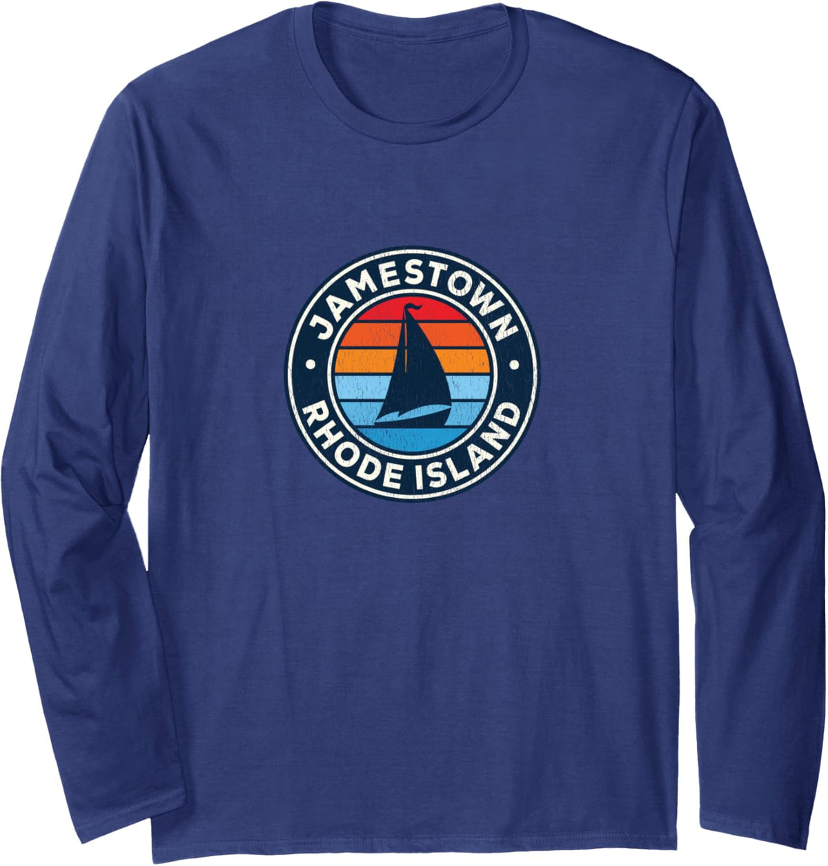 Jamestown Rhode Island Ri Vintage Sailboat Retro 70S