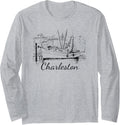 Charleston South Carolina Shrimp Boat Long Sleeve