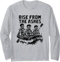 Rafter Skeleton White Water Boating Rafting Long Sleeve