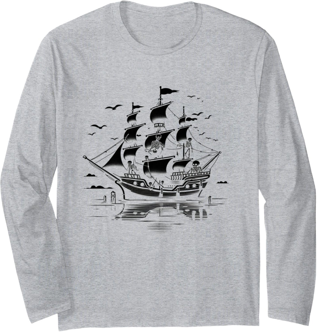 Pirates Boat Women Kids Nautical Boat Captain Long