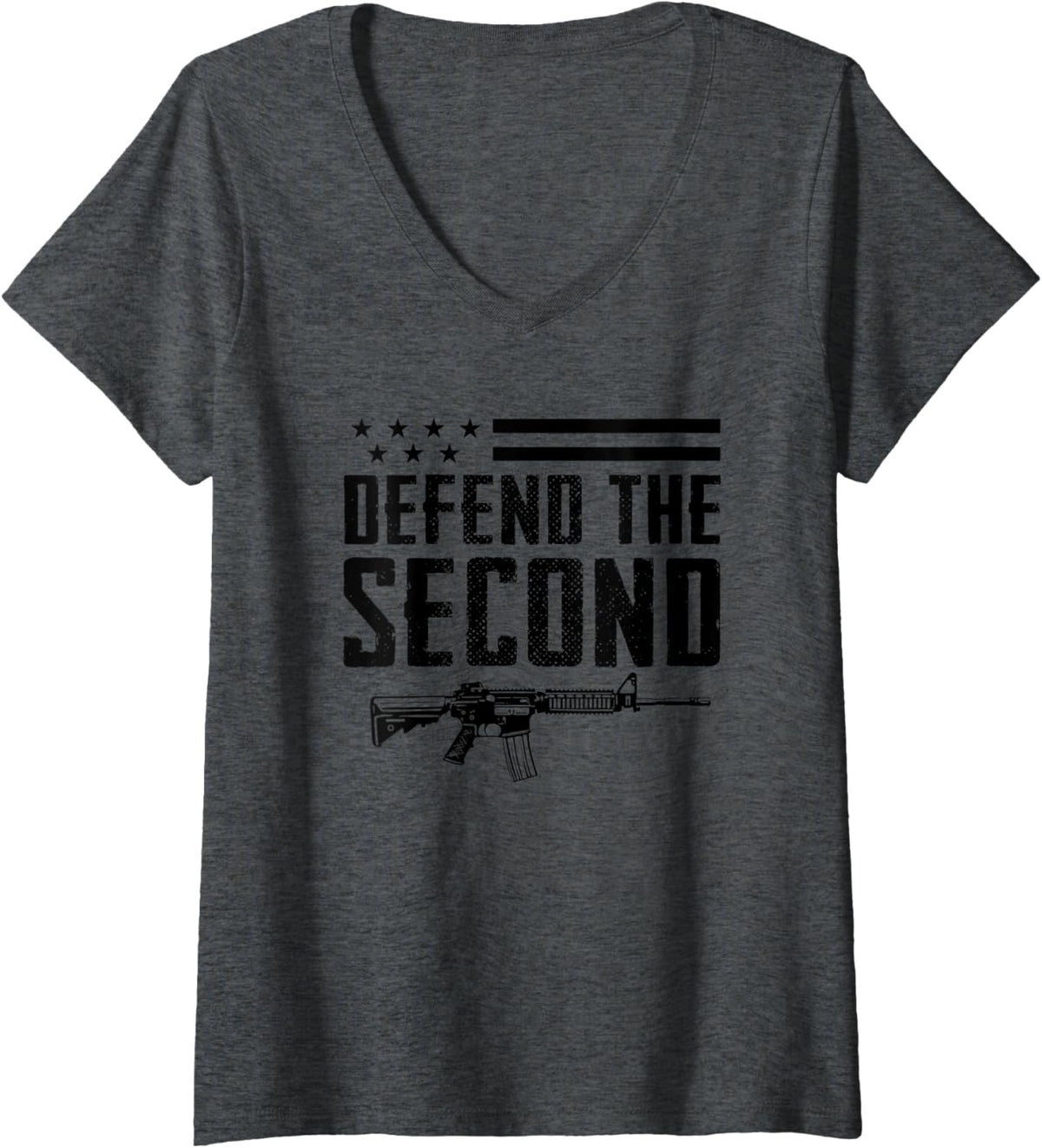 Womens Defend Second Amendment 2A Pro Gun Usa Ar15 Rifle V Neck