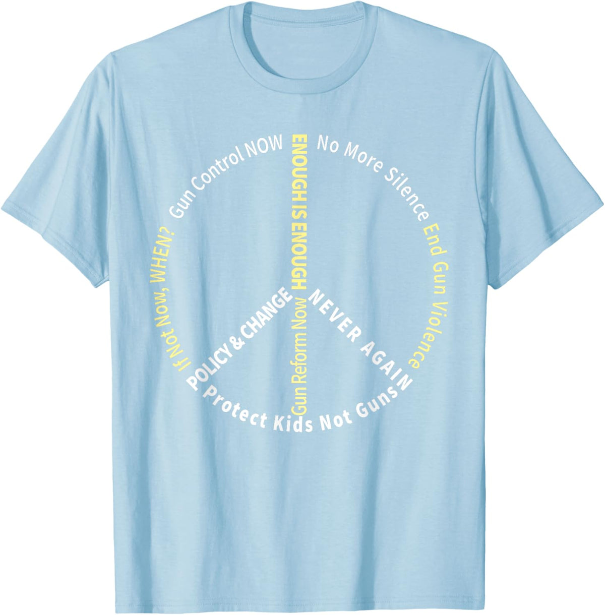 Anti Guns Slogan Reform Control Now Hashtag Orange P T Shirt