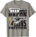 Cute Remarkable Beer Bacon Guns Freedom Usa Gift