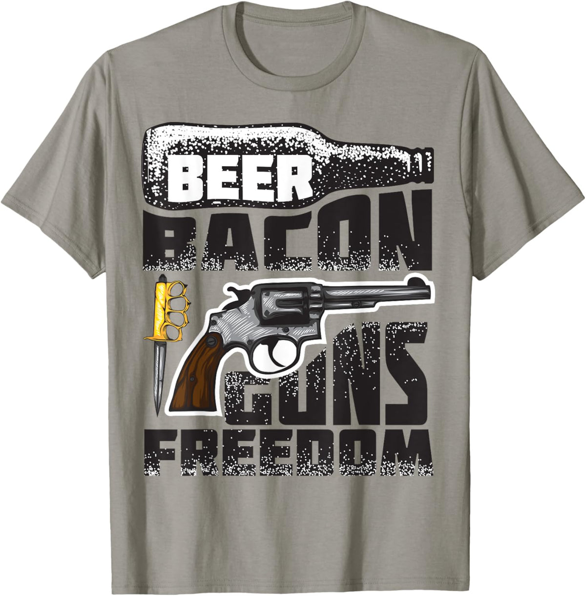 Cute Remarkable Beer Bacon Guns Freedom Usa Gift