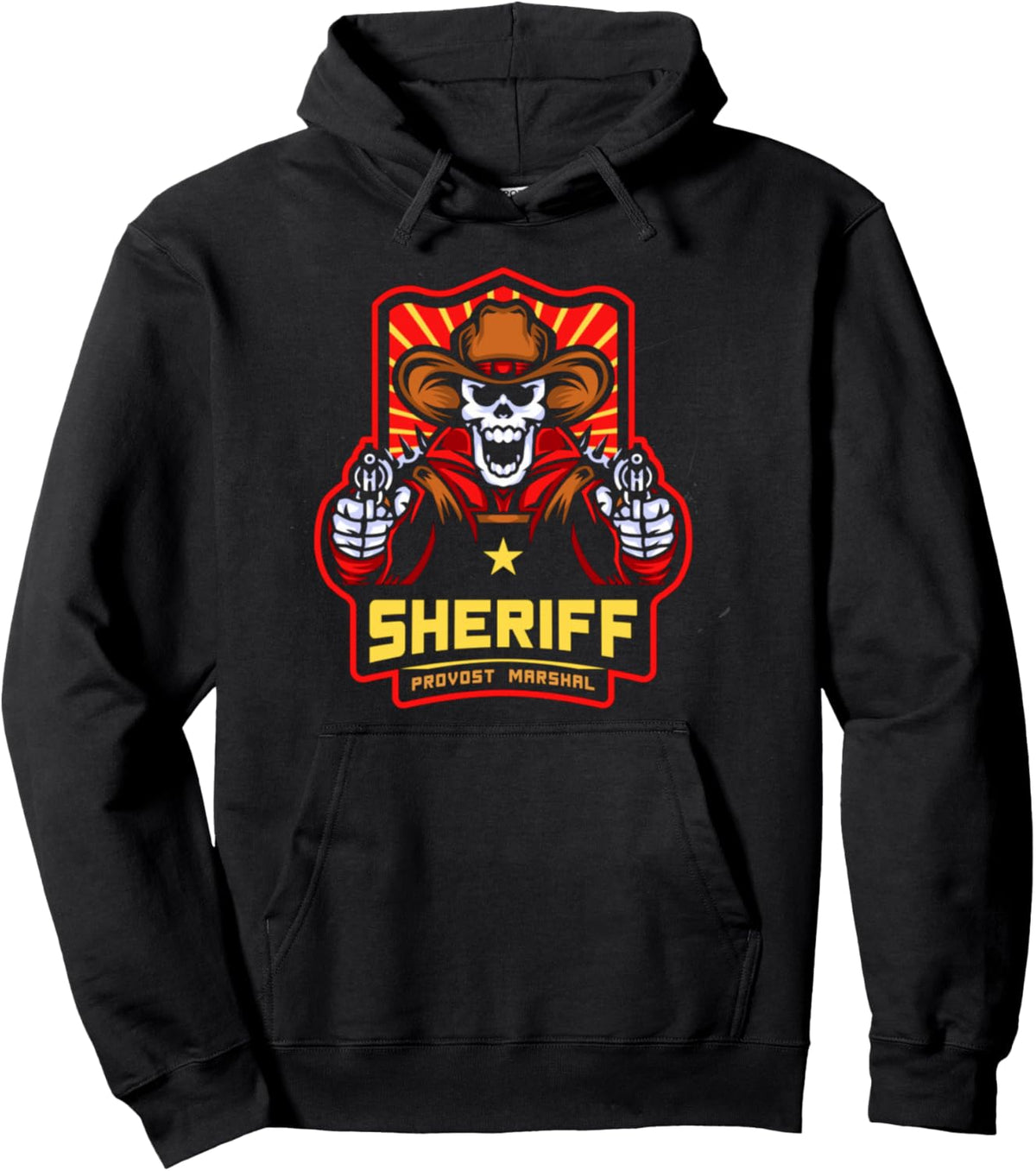 Skull Tshirt Sheriff Provost Marshal Wild Gun Man T Shirt Pullover Hoodie