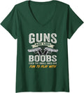 Womens Guns Are Like Boobs Funny Titties Gun Joke Pistol Camo V