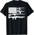 Us Flag Pro Gun Right 2Nd Amendment Rifle Sniper Machine Gun