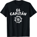 El Capitan Wheel Vintage White Sailing Boating Captain