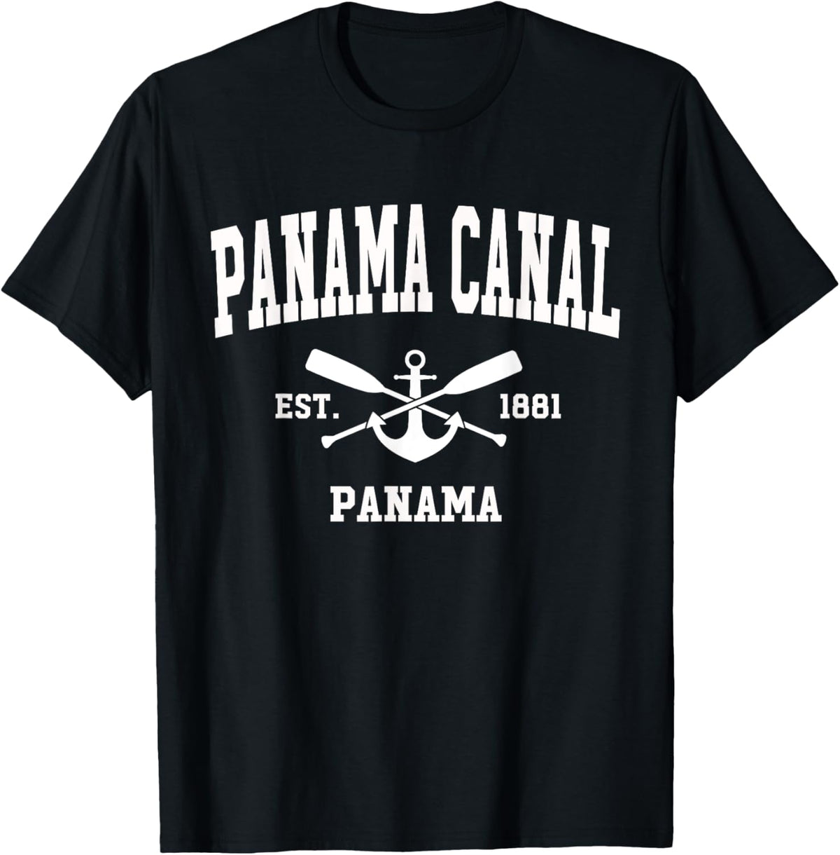 Panama Canal Vintage Crossed Oars Boat Anchor Sports