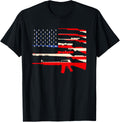 Usa Flag Guns Weapon Rifles 2A Amendment 4Th July Patriotic