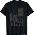 Gun Lovers In Usa American Flag With Gun