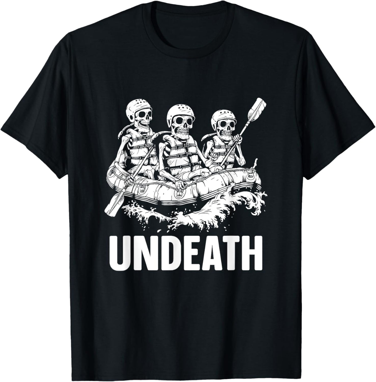 Rafter Skeleton Rafting White Water Boating Undeath