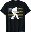Bigfoot Gun Owner Camo Us American Flag Sasquatch Ar15 Rifle Women Men
