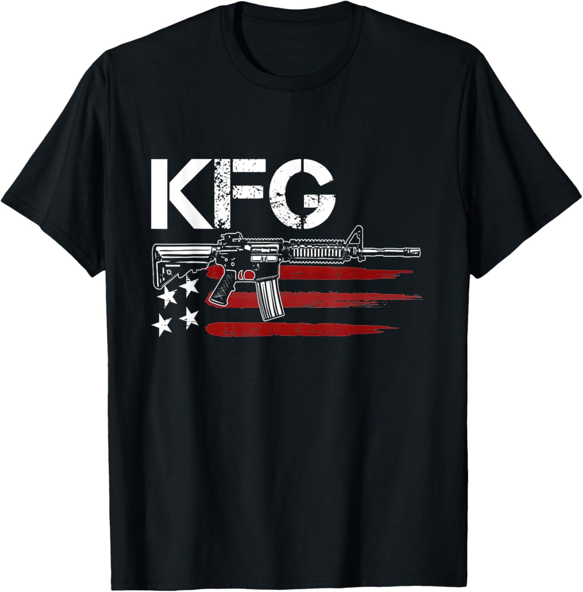 Kfg Keep Fn Going Military Army Ar 15 Usa Flag Gun