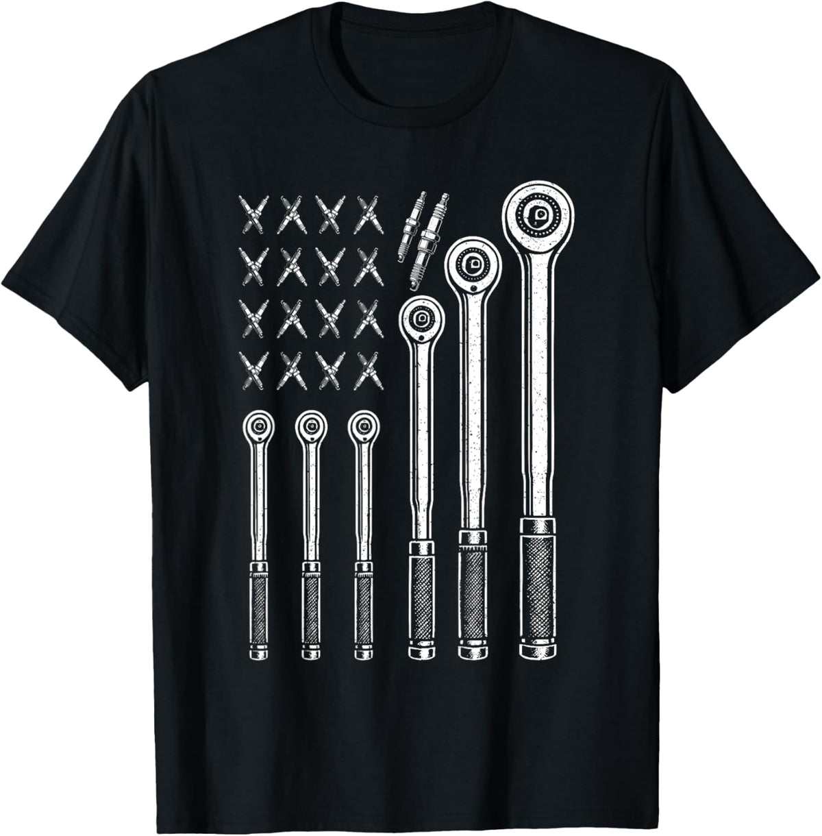Patriotic Usa Flag Tools Diesel Mechanic