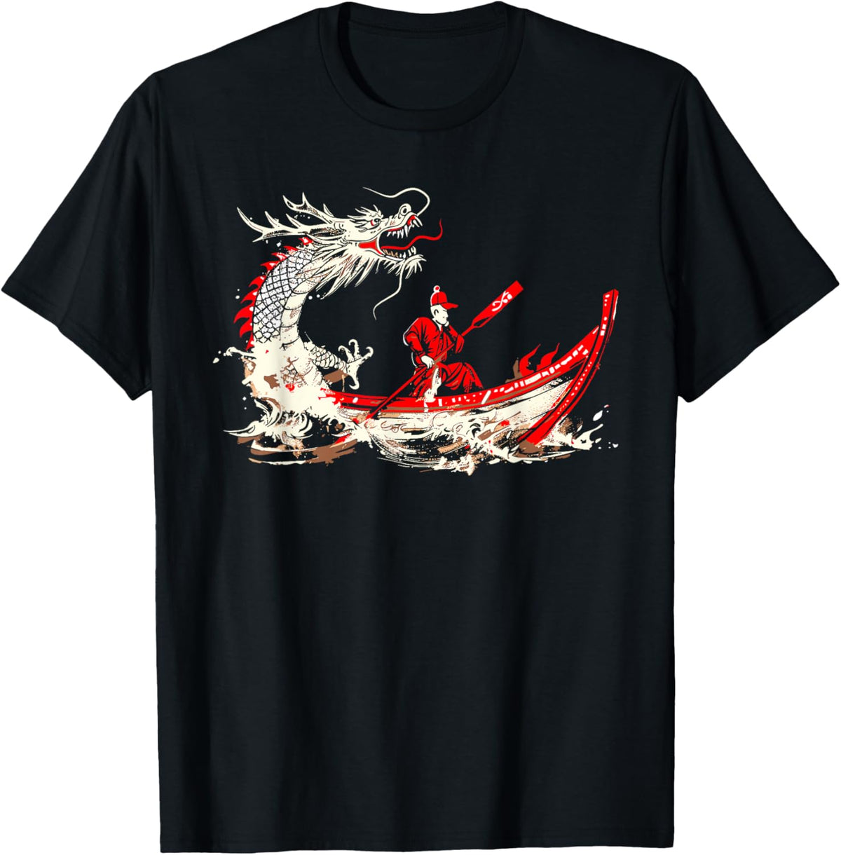 Dragon Boat Racing Enthusiast In Traditional Boat