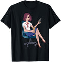 Anime Girl Office Work Gun Guns Japan Coffee Break