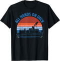 All Hands On Deck Funny Pontoon Boat Captain