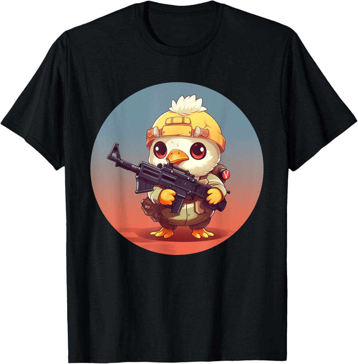 Funny Sniper Chicken Costume Firearm Guns Lovers