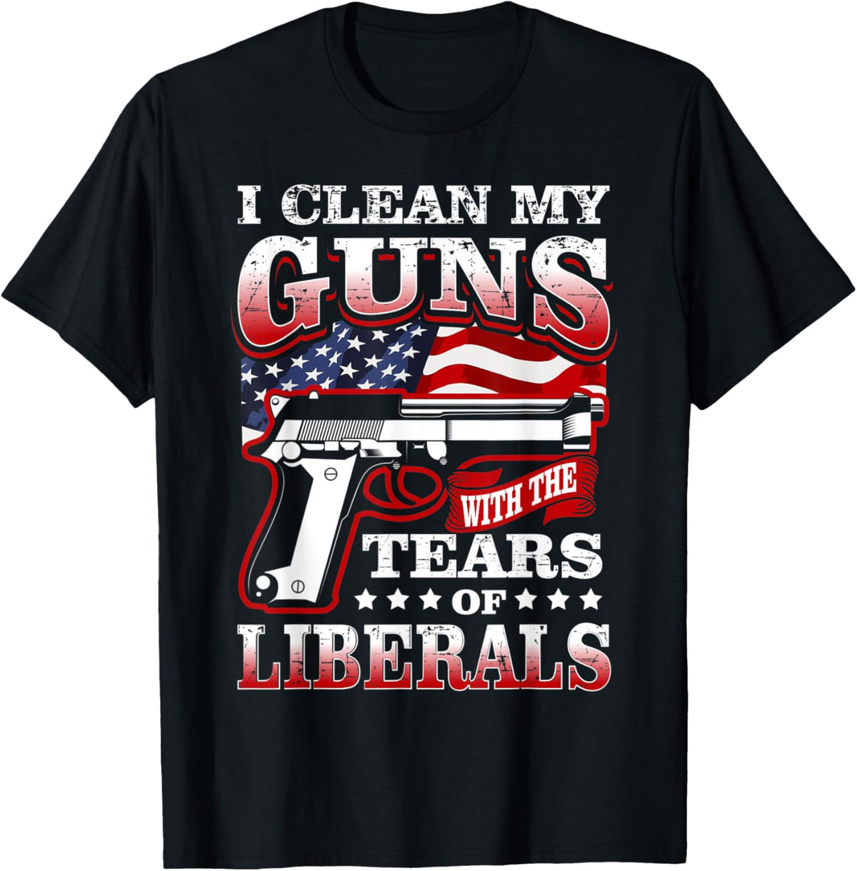 I Clean My Guns Funny Flag 2Nd Amendment Gun Rights