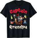 Captain Grandpa Summer Humor Beach Cruise Boating Pirate