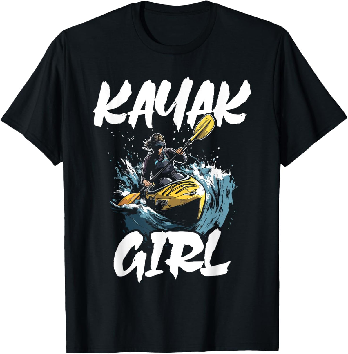 Kayak Girl Kayaking Canoe Kayaker Boating Paddle